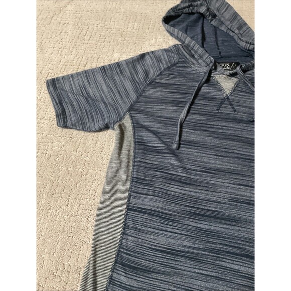BROKEN THREADS Men’s Short Sleeve Lightweight Size S Hoodie Pullover Blue/Gray - Picture 7 of 9